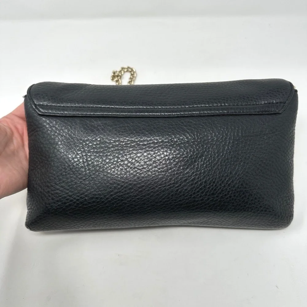 Kate Spade Pebbled Leather Crossbody Clutch Black